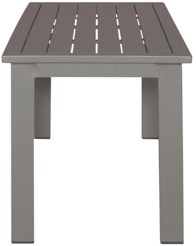 Liberty Furniture Plantation Key Granite Cast Aluminum Outdoor Dining Bench-3