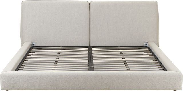 Moe's Home Collection Zeppelin Heather Light Grey King Bed-1