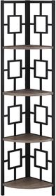 Bibliothèque-étagère de coin, brun, Monarch Specialties®-1