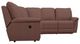 La-Z-Boy® Rigby 3-Piece Cherry Curved Manual Reclining Sectional-1