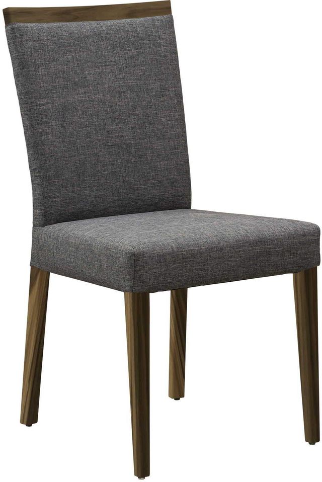 Chaise d'appoint en tissu brun/gris VieBois®