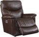 La-Z-Boy® James Walnut Leather Power Rocking Recliner with Headrest and Lumbar-1
