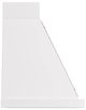 Ilve® Nostalgie II Noblesse 36" White Wall Mounted Range Hood with Burnished Trim-2