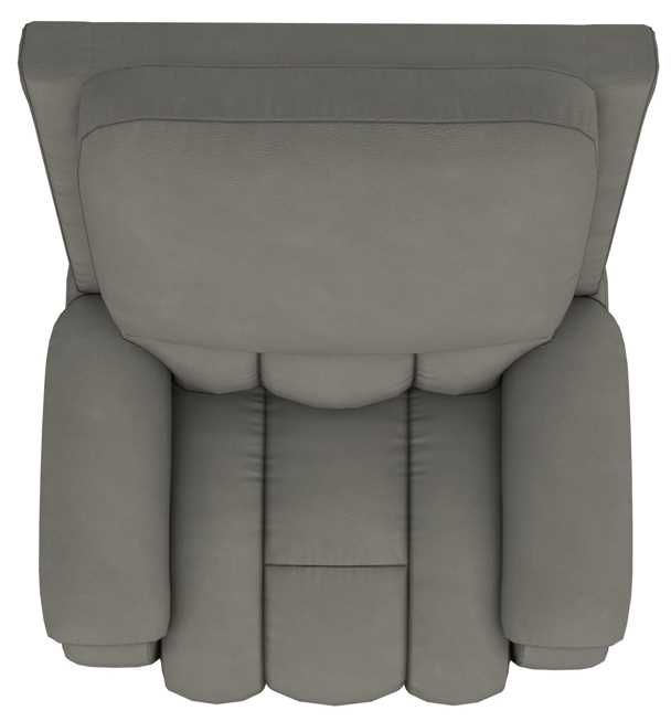 La-Z-Boy® Greyson Blue Grey Leather Power Wall Recliner with Headrest and Lumbar-4