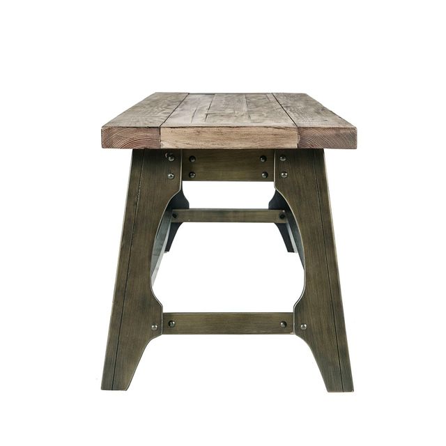 Olliix by INK+IVY Grey Oliver Dining Bench-2