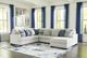 Benchcraft® Lowder 4-Piece Stone Right-Arm Facing Sectional and Chaise-2