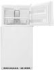 Whirlpool® 33 in. 21.3 Cu. Ft. White Top Freezer Refrigerator-3