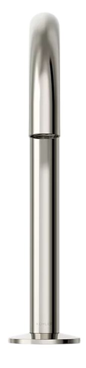 KOHLER® Components® Vibrant Polished Nickel Bathroom Sink Faucet Spout with Tube Design-1