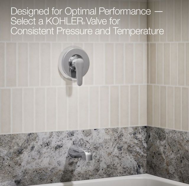 KOHLER® July® Rite-Temp® Polished Chrome 1.75 GPM Bath and Shower Trim Kit-4