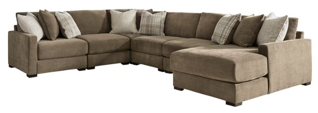 Benchcraft® Camellia-Court 6-Piece Coffee Right-Arm Facing Sectional and Chaise-0