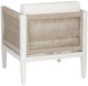 Linon Calabash White Aluminum/Fabric Outdoor Side Chair-4