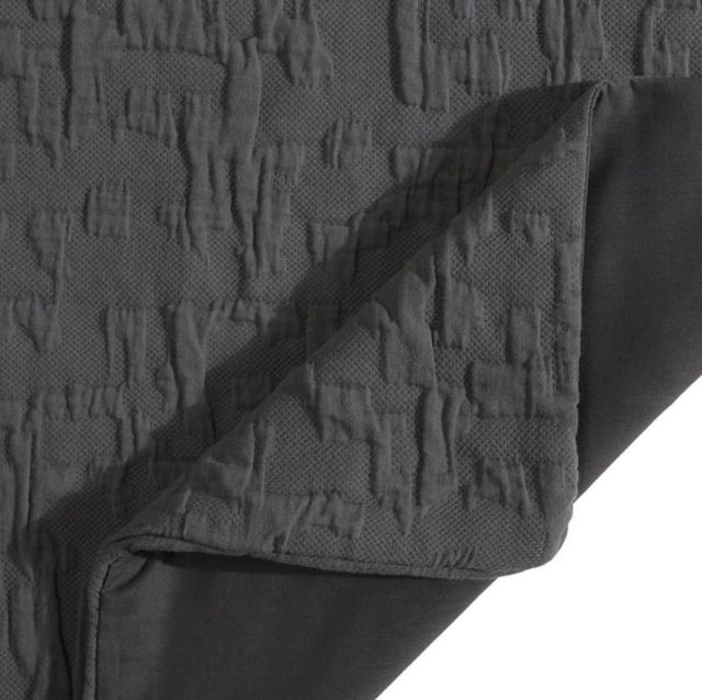 HiEnd Accents Porto Matelassé 3-Piece Charcoal Polyester Queen Comforter Set-2
