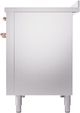 Ilve® Nostalgie II Noblesse 48'' Stainless Steel Pro Style Induction Range with Copper Trim-3