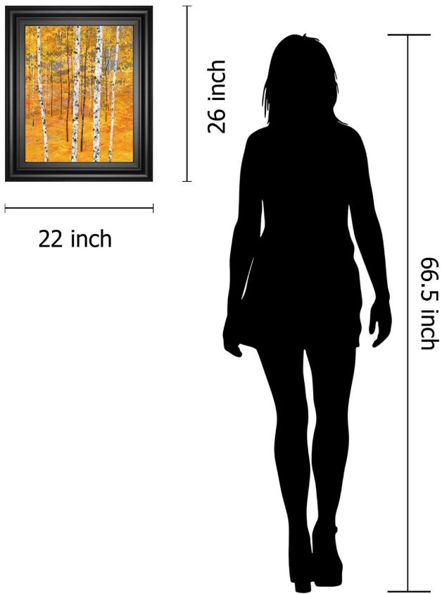Classy Living Alex Jawdokimov Iridescent Trees IV 22"W Wall Art-2