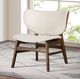 Furniture of America® Spiez Beige/Walnut Accent Chair-1