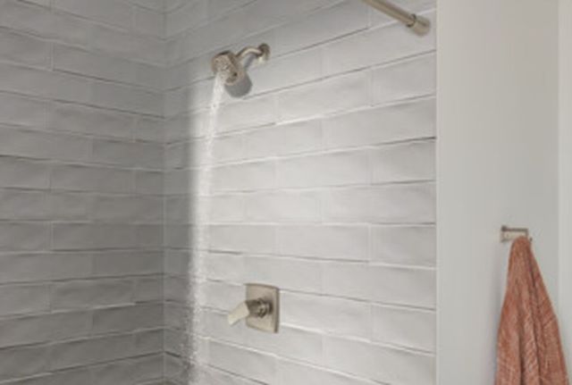 Peerless Ezra® Brushed Nickel Chrome Shower Trim Kit-2