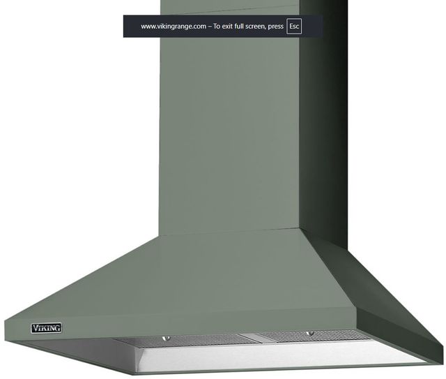 Viking® 3 Series 30” Eucalyptus Chimney Wall Hood with Standard Ventilator-0