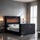 Furniture of America® Sumter Black Queen Panel Bed-1