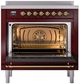 Ilve® Nostalgie II Series 36" Burgundy Pro Style Induction Range-1