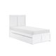 Homelegance Rowan & Rue White Twin Panel Bed with Trundle-0