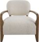 Uttermost® Telluride Natural Shearling Accent Chair-3