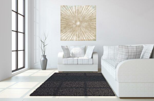 Classy Art Style 23 Floating Tempered Glass with Foil Wall Art-2