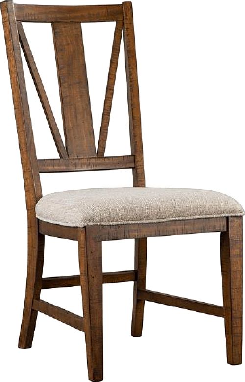 Magnussen Home® Bay Creek 2-Piece Baja Fog/Toasted Nutmeg Dining Side Chairs with Upholstered Seat Set-0