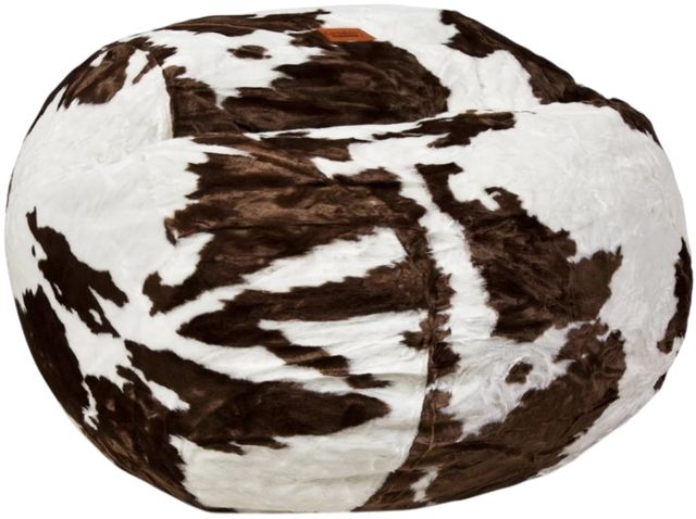 CordaRoy's® Original Cow Faux Fur King Bean Bag Chair-0