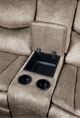 Mazin Furniture Bastrop 2 Piece Light Brown Reclining Sofa & Loveseat Set-4