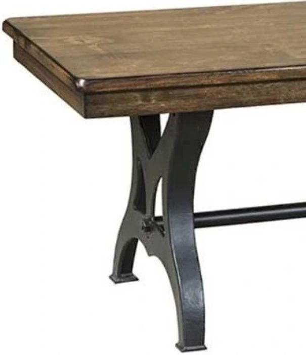 Intercon District Black/Cool Copper Dining Bench-2