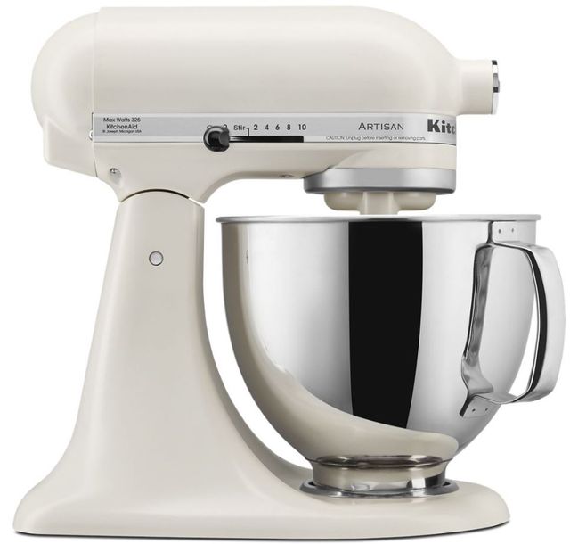 KitchenAid® Artisan® Series 5.0 Quart Porcelain White Stand Mixer-1