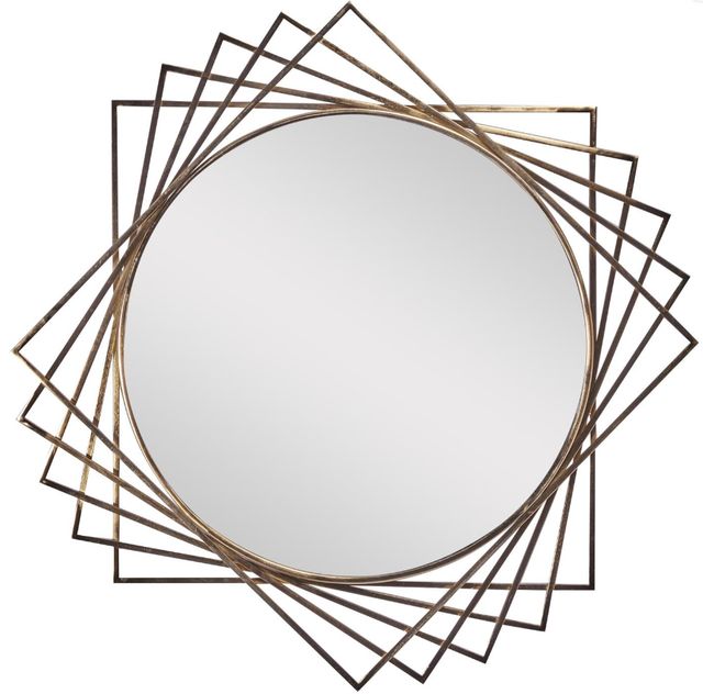 Deco Marche Black Geometric Wall Mirror-0
