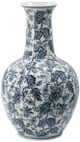 A & B Home Blue/White Vase-0