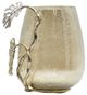 A & B Home Gold/Silver Palm Candle Holder-0