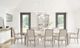 Bernhardt Axiom Beige/Linear Gray Dining Arm Chair-1