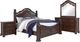 Liberty Furniture Messina Estates 4-Piece Cognac Queen Poster Bedroom Set with Nightstand-0