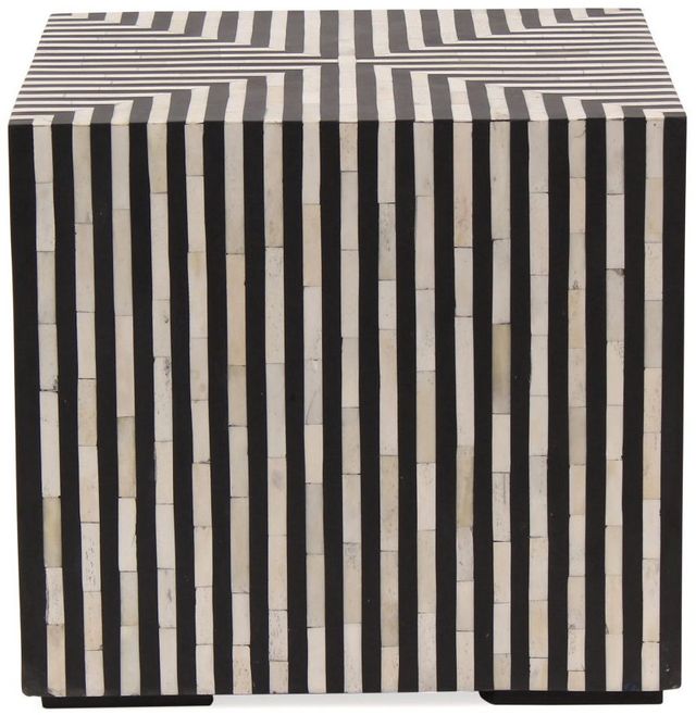 Moe's Home Collection Terning Black/White Side Table-0