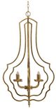A & B Home Valerio Antique Gold Nested Chandelier-1