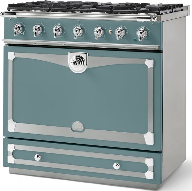 La Cornue CornuFé 90 Albertine 36" Ocean Pro Style Dual Fuel Range-1