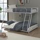 Furniture of America® Panos Silver Twin/Full Bunkbed-1
