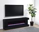 Coaster® Mallory Black High Gloss TV Stand Fireplace Console-1