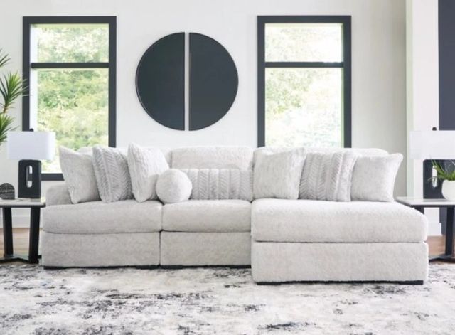 Signature Design by Ashley® Cuddle Plush 3-Piece Arctic Modular Sectional and Chaise-2