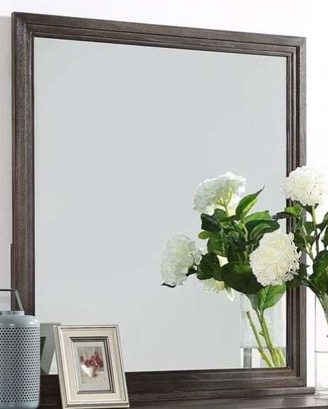 Steve Silver Co. Broomfield Warm Walnut/Glass Mirror-0