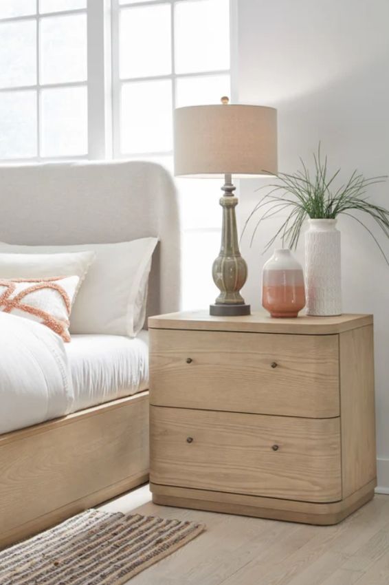 Modus Furniture Penny Buff Cream Nightstand-1