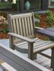 C.R. Plastic Generation Line Beige Dining Arm Chair-3