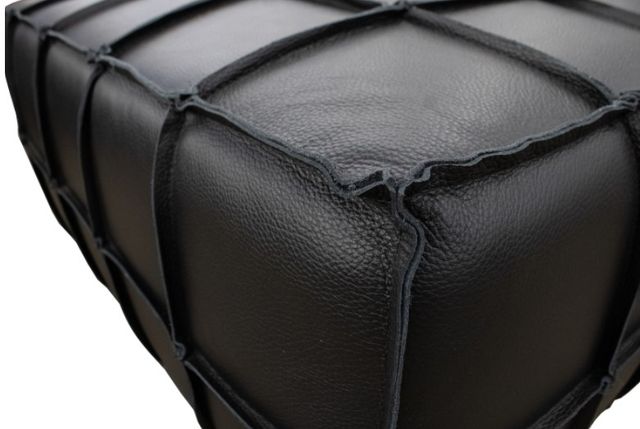 Mazin Furniture Bahia Black Ottoman-2