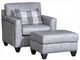 Mayo Customizable 7787L Leather Ottoman-1