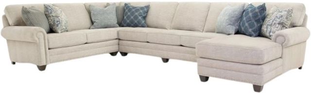 Smith Brothers Customizable 253 3-Piece Right-Arm Facing Sectional and Chaise-0