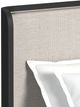 Elements International Rosalie Black/Gray Upholstered King Panel Bed-4