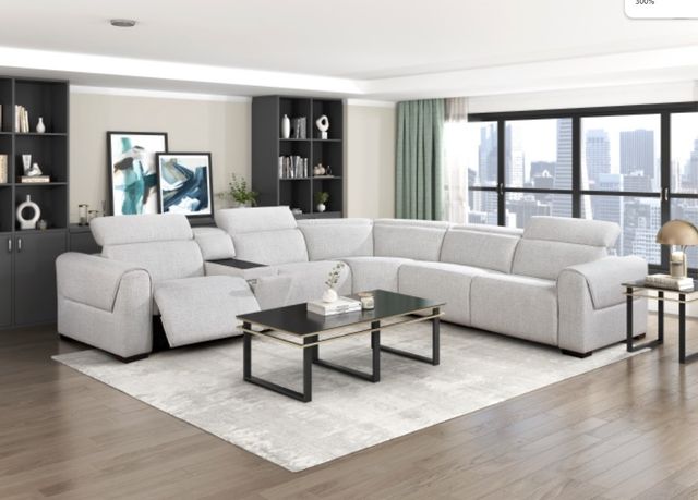 Homelegance® McPherson 6-Piece Cloud Modular Power Reclining Sectional with Power Headrests-1